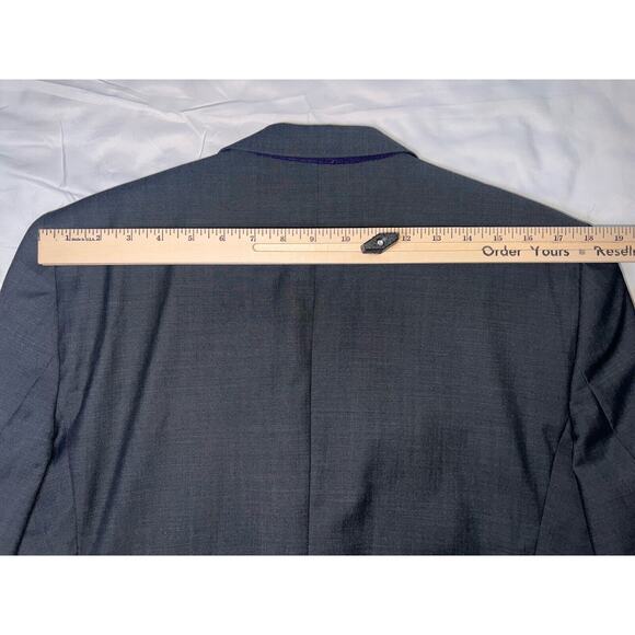 Ted Baker Endurance Blazer Size 44L Gray Jarrett 100% Wool Sportscoat Business - Picture 12 of 16